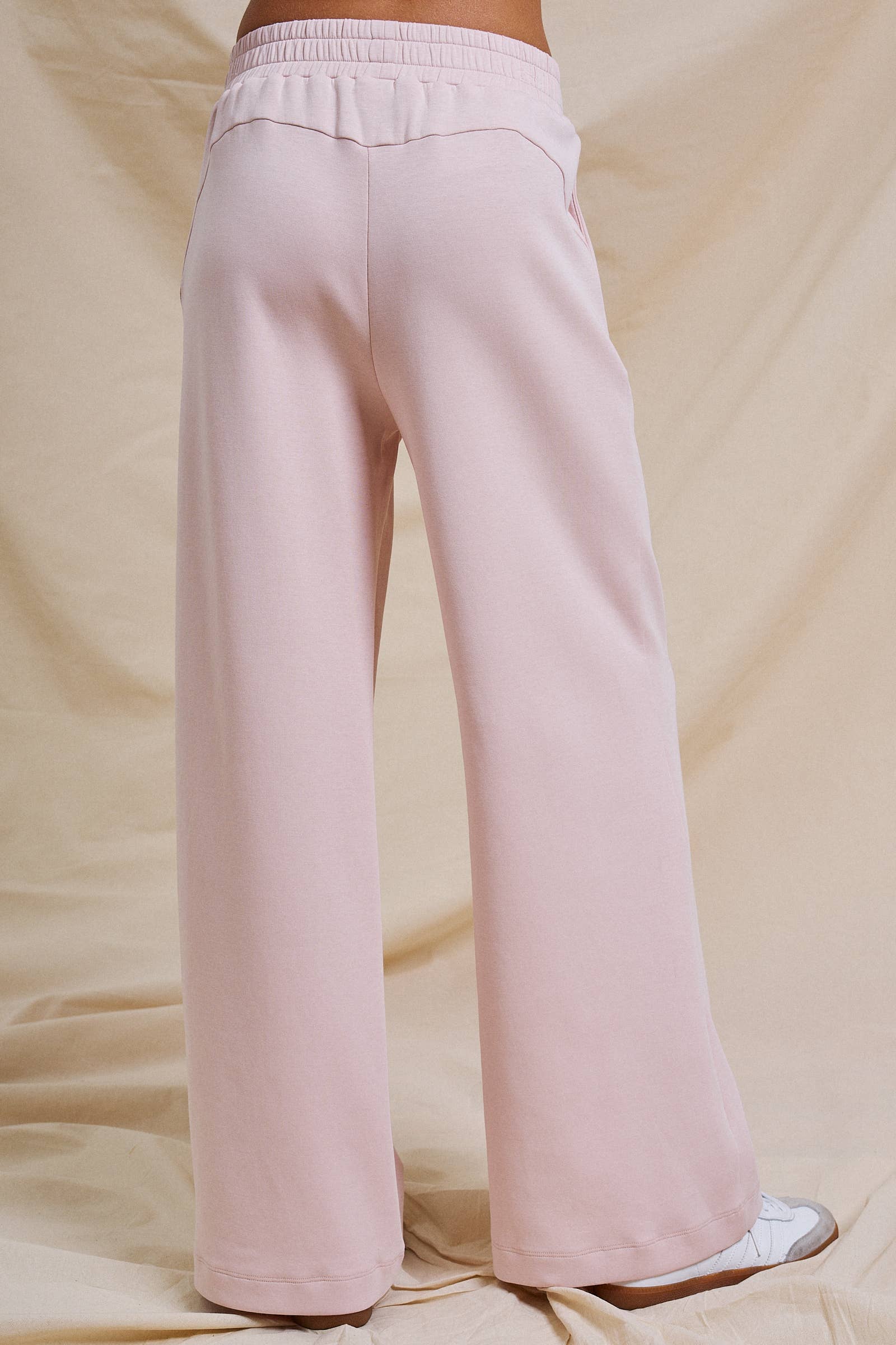 Seamed Front Wide Leg Lounge Pants
