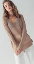 Urban Daizy Ribbed V-Neck Striped Tunic Top Black Tunic - Women's (UDZ-TP-00045) – alternate view 4