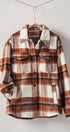 Urban Daizy Plaid Button-Down Jacket Black Shirt Jacket Shacket - Women's (UDZ-OT-00051) – alternate view 14