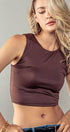 Urban Daizy Scoop Neck Fitted Cropped Summer Tank Top Black Tank Top - Women's (UDZ-TP-00579) – alternate view 10