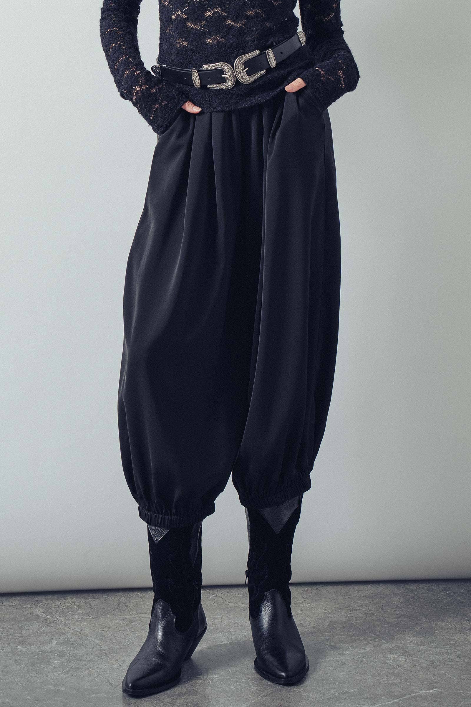 Boho Relaxed Fit Elastic Cuff Pants