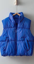 Urban Daizy Stand Collar Quilted Elastic Hem Puffer Vest Azure Outerwear Vest - Women's (UDZ-OT-00268)