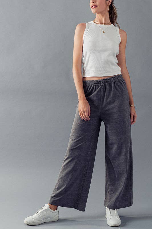 Vintage Wash Cotton Flare Yoga Pants