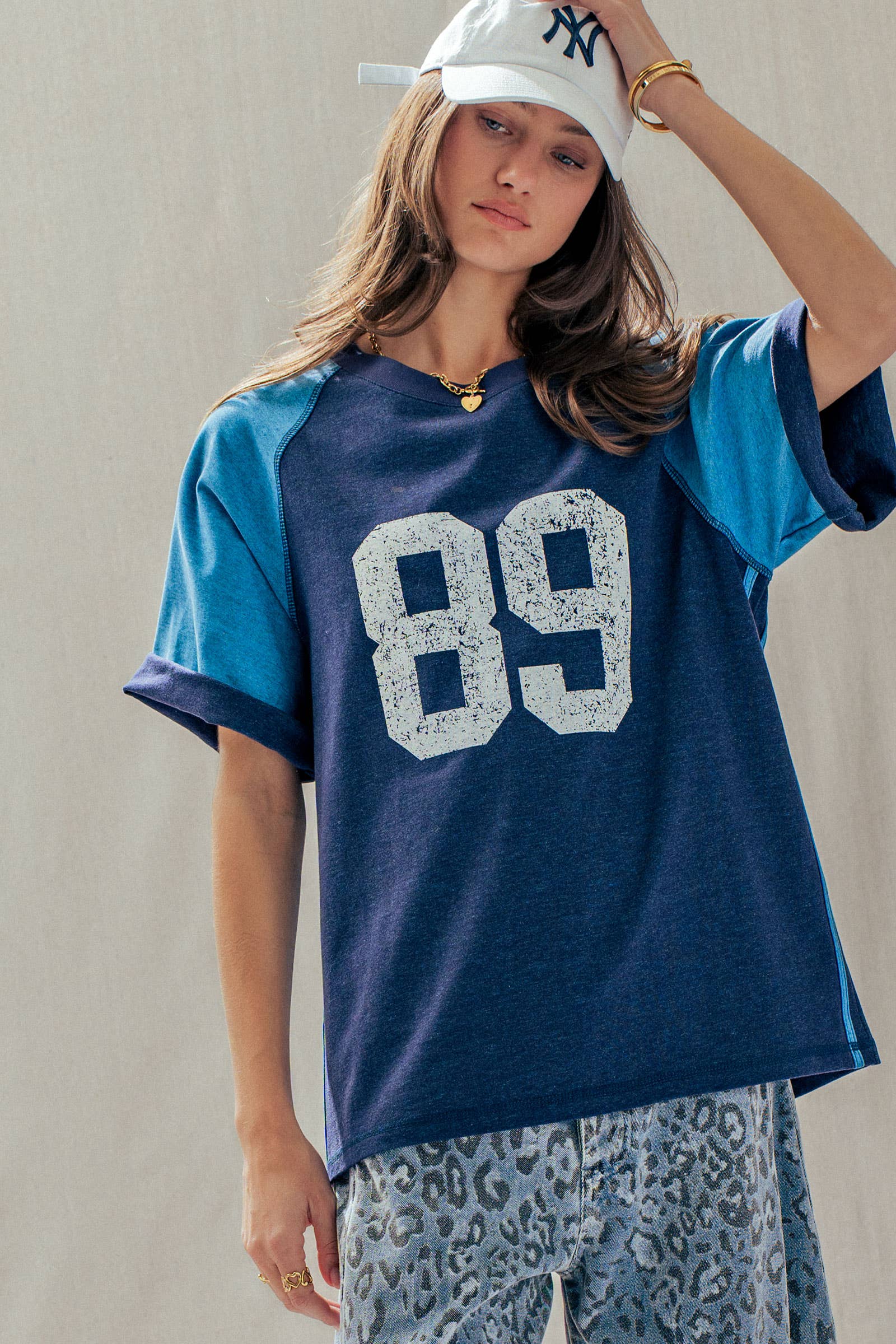 Vintage Varsity Graphic Raglan Sleeve Tee