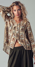 Urban Daizy Bohemian Floral Frame Blouse Taupe-Multi Blouse - Women's (UDZ-OT-00357) – alternate view 2