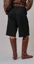 Cotton Fleece Drawstring Sweat Shorts in BLACK - Women's Casual Shorts | Urban Daizy