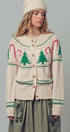 Urban Daizy Graphic Knit Eyelit Tier Button-Front Cardigan Ivory Cardigan - Women's (UDZ-KN-00150) – alternate view 2