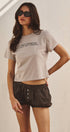 Urban Daizy Retro Plaid Button-Front Bloomer Shorts Brown Shorts - Women's (UDPT0176-Brown) – alternate view 8