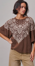 Bandana Print Oversized Graphic Tee