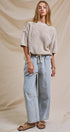 Urban Daizy Relaxed Drawstring Barrel Denim Pants Lt-Denim Jeans - Women's (UDTP1477-Lt-Denim) – alternate view 7