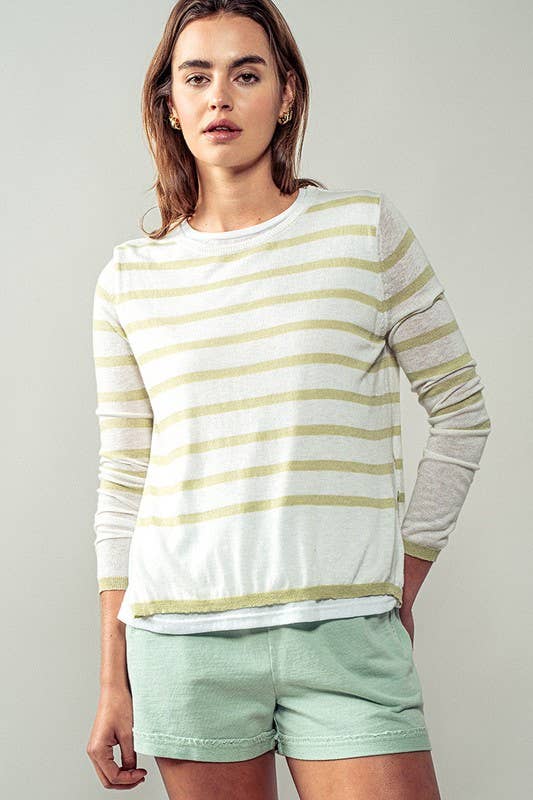 Urban Daizy Elegant Crew Neck Long Sleeve Relaxed Fit Casual Sweater Top Mocha Knit Top - Women's (UDZ-TP-00367) –…