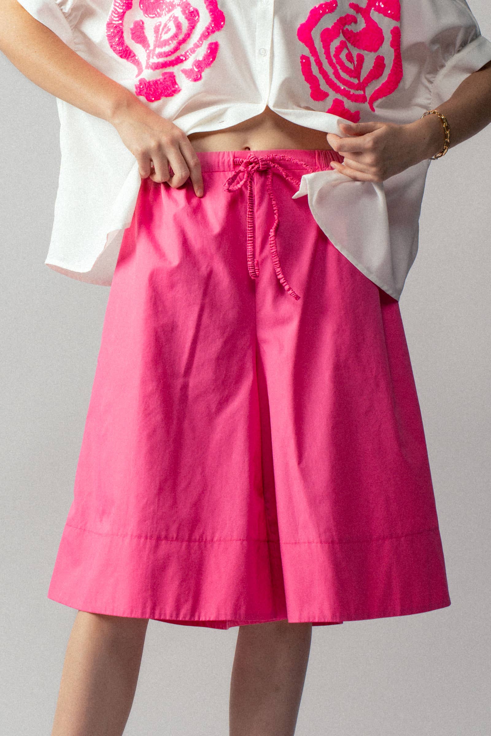 Urban Daizy Lightweight Airflow Drawstring Shorts Blue Shorts - Women's (UDZ-PT-00473) – alternate view 5