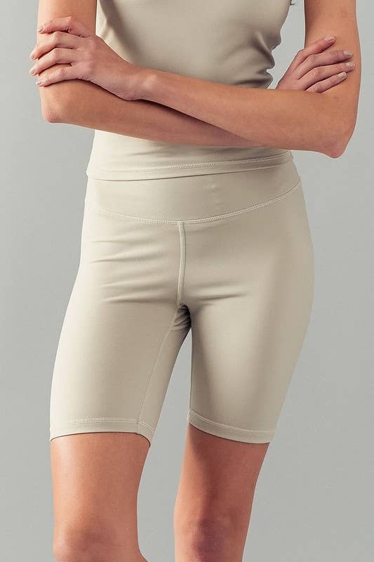 Urban Daizy High-Waisted Compression Bike Shorts Black Athletic Shorts - Women's (UDZ-PT-00163) – alternate view 5