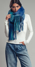 Urban Daizy Plush Oversized Colorblock Plaid Scarf Pink Scarf - Women's (UDZ-KN-00657) – alternate view 6