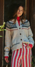 Fair Isle Nordic Toggle Knit Cardigan | wholesale cardigan - women's | Urban Daizy