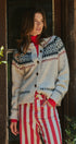 Fair Isle Nordic Toggle Knit Cardigan | wholesale cardigan - women's | Urban Daizy