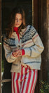 Fair Isle Nordic Toggle Knit Cardigan | wholesale cardigan - women's | Urban Daizy