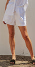 Coastal Ease Linen Shorts in WHITE - Women's Pants | Urban Daizy