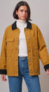 Oversized Utility Barn Jacket in CAMEL - Women's Jackets & Blazers | Urban Daizy