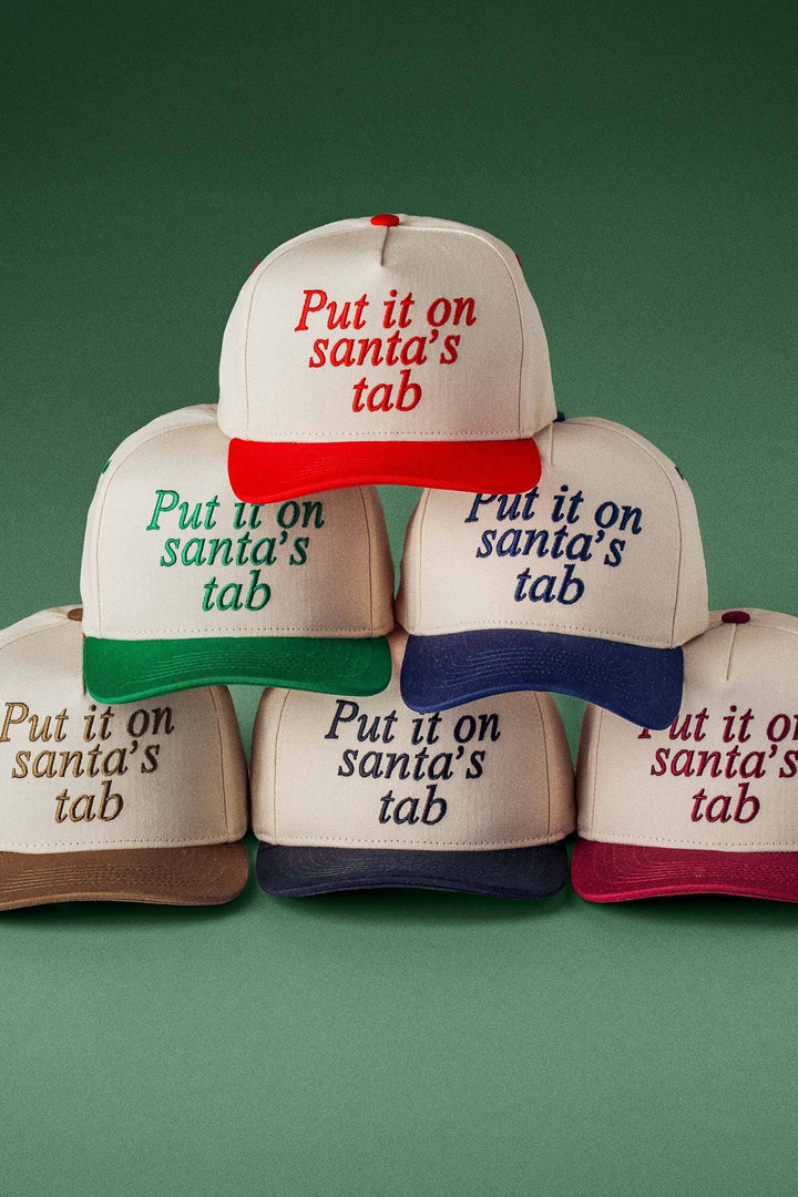 Festive Holiday Script Embroidered Trucker Cap | wholesale trucker hat - women's | Urban Daizy