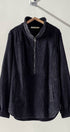 Urban Daizy Corduroy Funnel Neck Half Zip Pullover Top Black Tunic - Women's (UDZ-OT-00138)