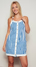 Urban Daizy Sunshine Stripe Overall Dress Blue Overalls - Women's (UDZ-AC-00159) – alternate view 7
