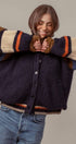 Urban Daizy Chunky Rib-Knit Faux Fur Lined Cardigan Navy Cardigan - Women's (UDZ-KN-00652) – alternate view 11