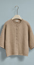 Soft Touch Elbow-Length Knit Cardigan in OATMEAL - Women's Cardigans & Shrugs | Urban Daizy