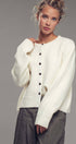 Urban Daizy Lace Trim Wool Blend Cardigan Pastel-Blue Cardigan - Women's (UDZ-KN-00652) – alternate view 7