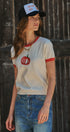 Pumpkin Embroidered Crew Neck Knit Tee in IVORY - Women's Sweaters | Urban Daizy
