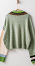Paneled Hues Knit Sweater in BLUE SAGE - Women's Sweaters | Urban Daizy
