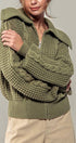 Urban Daizy Textured Cable Knit Sailor Jacket Beige-Buff Jacket - Women's (UDZ-OT-00317) – alternate view 34