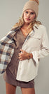 Urban Daizy Plaid Lined Corduroy Flannel Shacket Black Shirt Jacket Shacket - Women's (UDZ-OT-00018) – alternate view 17
