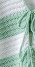 Urban Daizy Striped Crochet Knit Tie-Front Cardigan Top Green Knit Top - Women's (UDZ-TP-01062) – alternate view 5