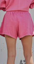 Cotton Blend Knit Lounge Shorts With Elastic Waistband | wholesale pants | Urban Daizy