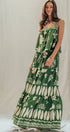 Urban Daizy Tropical Print Tiered Maxi Skirt Set Green Top & Skirt Set - Women's (UDZ-AC-00244-Green) – alternate view 4
