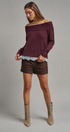 Soft Focus Off Shoulder Sweater