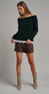 Soft Focus Off Shoulder Sweater