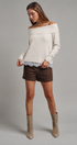 Soft Focus Off Shoulder Sweater