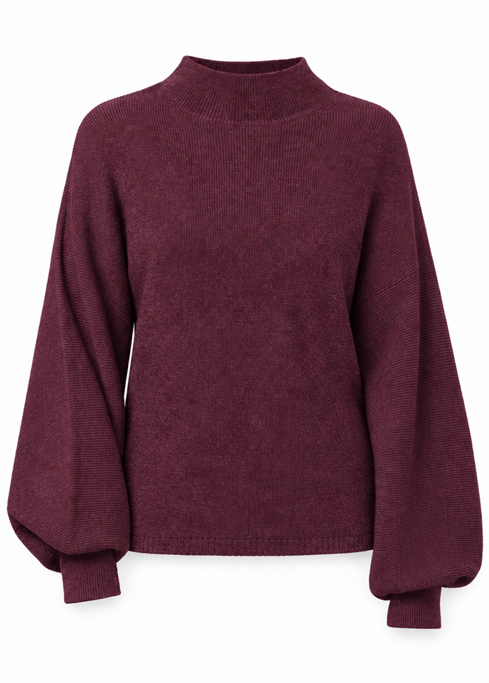 Soft Focus Mock Neck Sweater