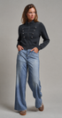 Napoleon Crest Button Zip Sweatshirt Jacket