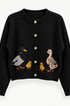 Duckling Parade Intarsia Cardigan