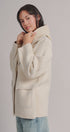 Hooded Wool Blend Oversized Short Coat in IVORY - Women's Coats | Urban Daizy