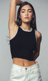 Urban Daizy Scalloped Ribbed Knit Crop Top Khaki Knit Top - Women's (UDZ-TP-00809) – alternate view 16