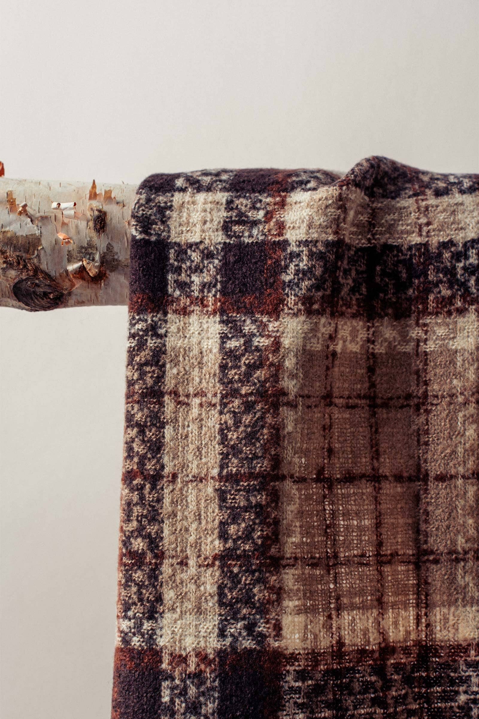 Soft Brushed Classic Plaid Fringe Scarf