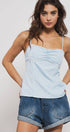 Urban Daizy Gingham Scallop Trim Cropped Tank Black Tank Top - Women's (UDZ-TP-01035) – alternate view 4