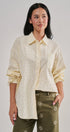 Soft Meadow Button-Down Shirt in CREAM - Women's Shirts & Blouses | Urban Daizy
