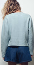 Urban Daizy Lace Trim Wool Blend Cardigan Pastel-Blue Cardigan - Women's (UDZ-KN-00652) – alternate view 15