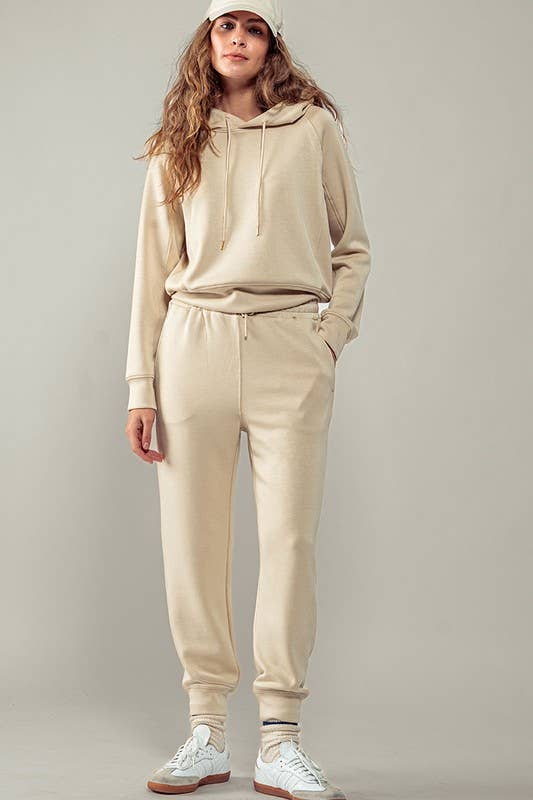 High-Rise Elastic Waistband Jogger Pants