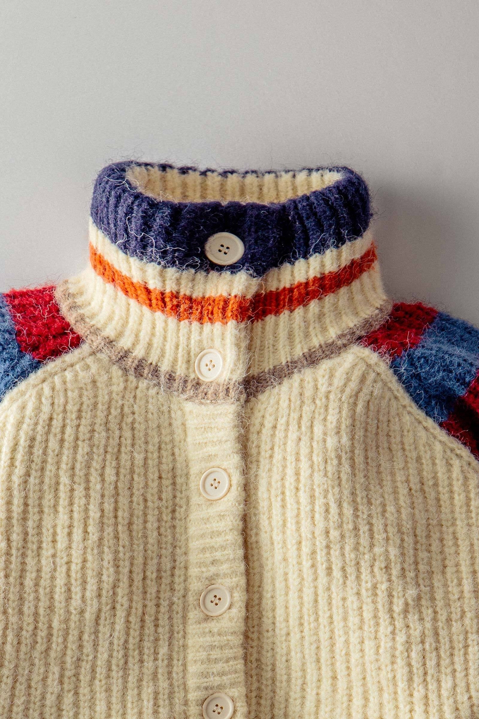 Chunky Rib-Knit Faux Fur Lined Cardigan